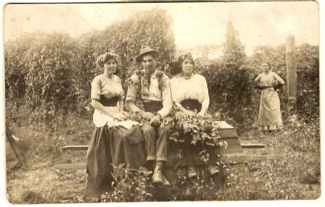 My Great Grandmother Seated On The Right Posing With Friends And Hops While My Great Great