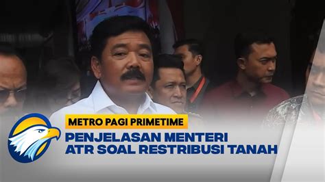 Menteri ATR BPN Bantah Mahfud MD Redistribusi Tanah Di Era Jokowi