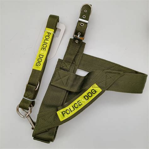 Easy Walk Big Adjustable Army Police Dog Harness