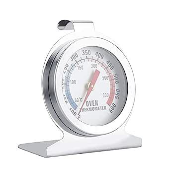 Stainless Steel Pointer Dial Oven Thermometer Home Kitchen Food Meat