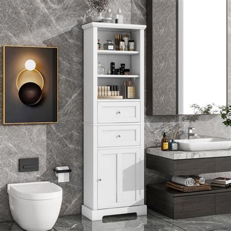 Skinny Bathroom Cabinet Bathroom Slim Floor Cabinet With Drawers