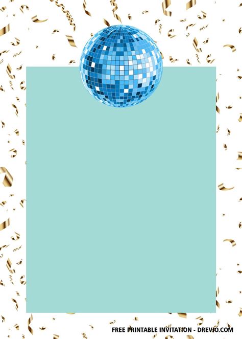 Free Printable Disco Party Invitation Templates Free Printable