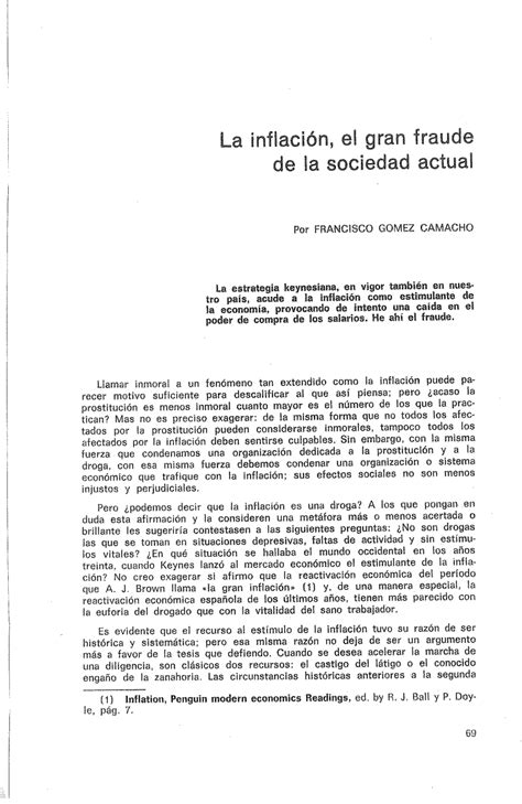 PDF La inflación el gran fraude de la sociedad actual