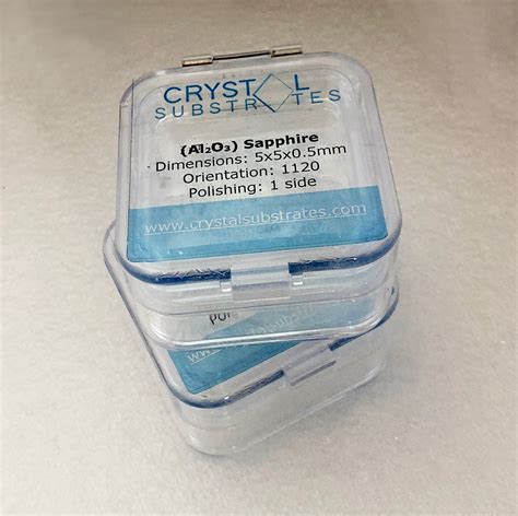 Sapphire (Al2O3) Crystal Substrates (5pack) – crystalsubstrates