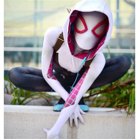 Gwen Stacy Spiderman Gwen Gwendolyn Maxine Stacy Zentai Cosplay Costume Bodysuit Women Suit