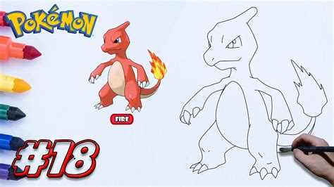 How To Draw Charmeleon Pokemon Youtube