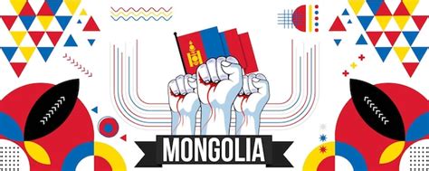 Premium Vector Mongolia National Or Independence Day Banner For