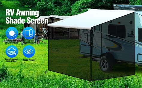 Amazon Tnyeobae Rv Awning Shade Screen With Zipper Kit X