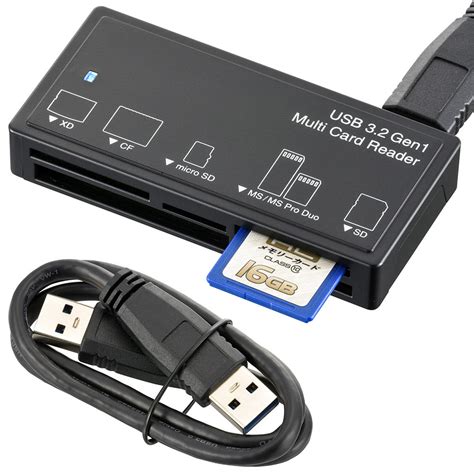 マルチカードリーダー 55メディア対応 Usb3 2gen1 ブラック [品番]01 3971｜株式会社オーム電機