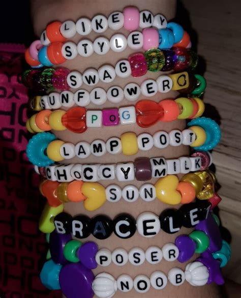 Showing Off Some Of My Kandi Singles With Words By Atley Kandi Photos On Kandi Patterns