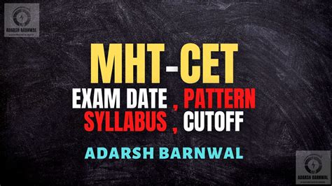 All About Mht Cet 2024 Eligibility Exam Pattern Syllabus 45 Off