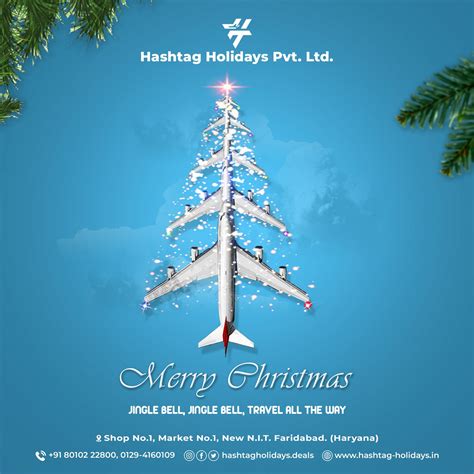 Merry Christmas Post Social Media Tour Travels Creative Ads Shiv