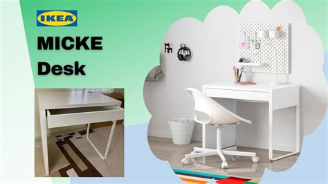 Ikea Micke Desk Assembly Easy To Follow Review With Clear Instructions Youtube