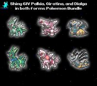 Shiny 6IV Palkia, Giratina, and Dialga in both forms Legendary Po ...