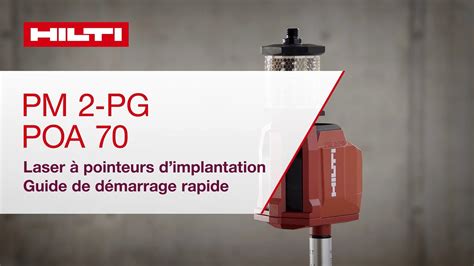 Laser Point Dimplantation Hilti Pm Pg Poa Guide De D Marrage