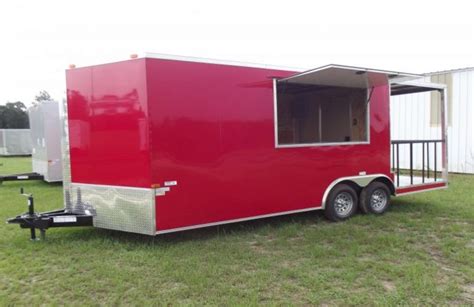 8 5’ X 20’ Porch Concession With Screwless Porch Trailer Triple A Trailerstriple A Trailers