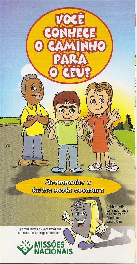 Pequeninos De Jesus Folheto Voc Conhece O Caminho Para O C U