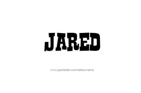 Jared Name Tattoo Designs