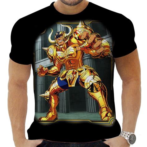 Camiseta Camisa Personalizada Anime Cavaleiros Do Zodiaco