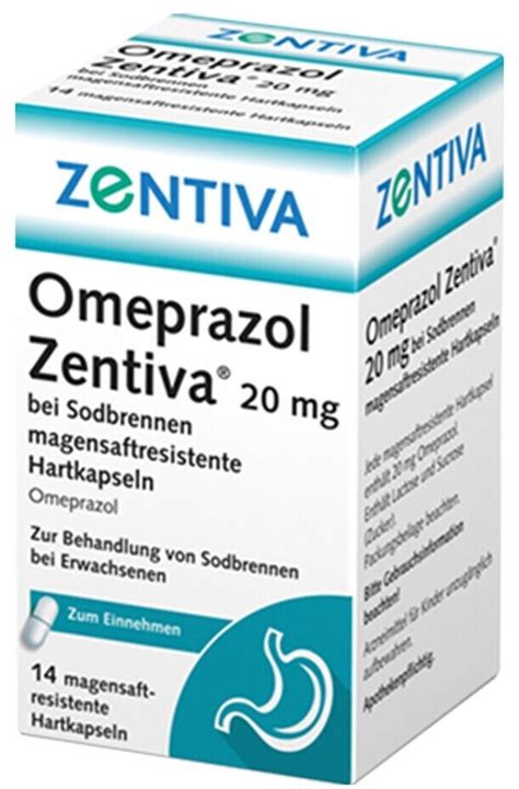 Omeprazol Zentiva 20 Mg Bei Sodbrennen Kapseln 14 Stk Ab 2 98