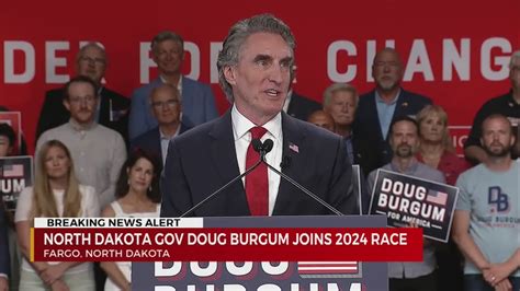 Doug Burgum Enters 2024 Presidential Race Youtube