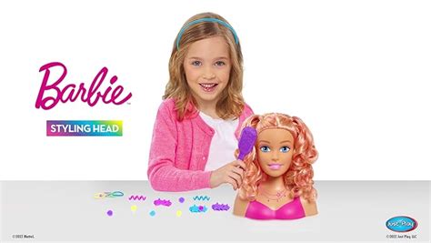 Barbie Unicorn Party 27 Piece Deluxe Styling Head Brown Hair Pretend