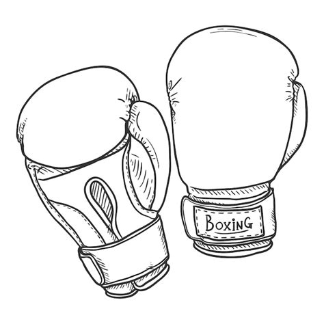 Vectores E Ilustraciones De Guantes Boxeo Lineal Para Descargar Gratis