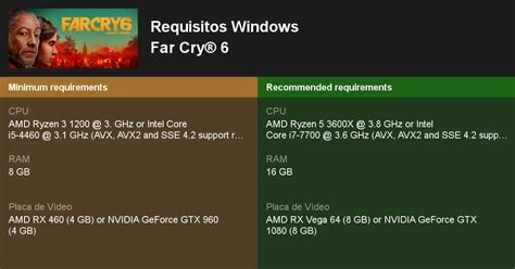 Far Cry Requisitos M Nimos E Recomendados Teste Seu Pc