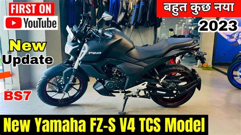 All New Yamaha Fzs V Tcs Bs Matt Black Detailed Review Price