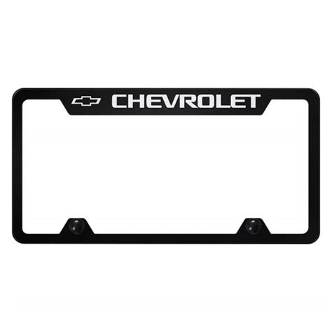 Autogold Truck License Plate Frame With Laser Etched Chevrolet Logo