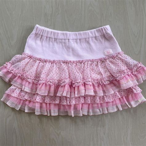 Mezzo Piano Pink Layered Tier Mesh Skirt Japanese Depop In 2023