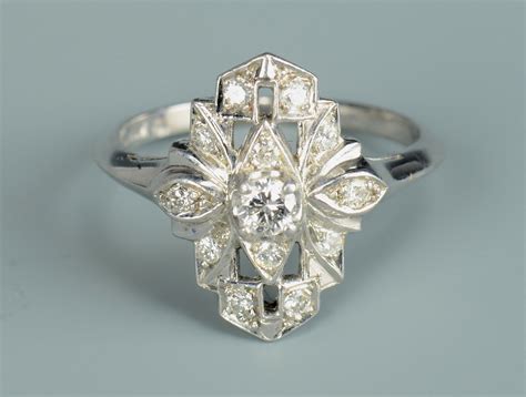 Lot 801: Two Art Deco style Rings | Case Auctions