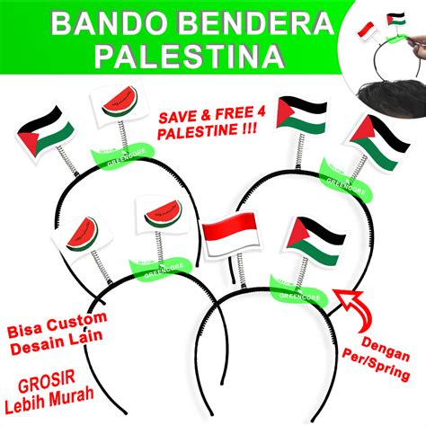 Jual Palestina Palestin Palestine Bando Syal Sorban Atribut Bendera