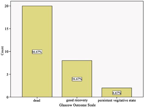 Bar Chart Showing The Glasgow Outcome Score Download Scientific Diagram