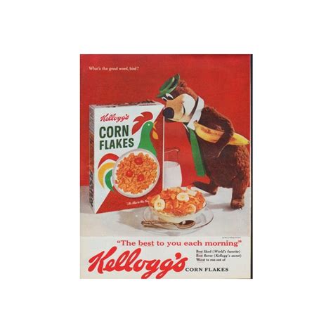 1961 Kellogg S Corn Flakes Vintage Ad What S The Good Word Bird