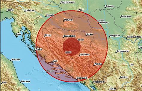 Zemljotres jačine 4 5 stepeni pogodio BiH