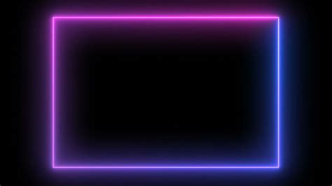 No Copyright Royalty Free Pink And Blue Color Neon Lights Rectangle