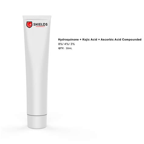 Hydroquinone Kojic Acid Ascorbic Acid Compounded Topical Cream