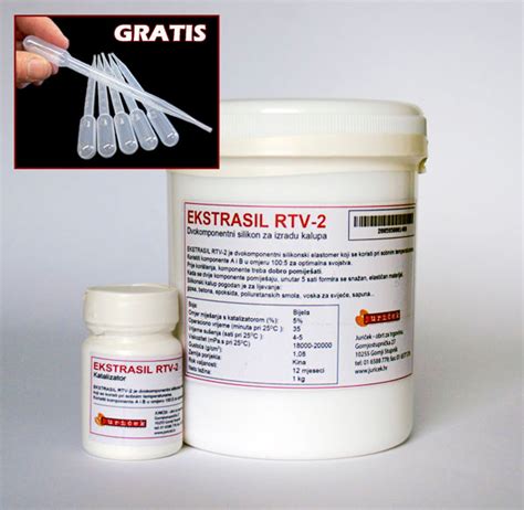 ekstrasil rtv  silikon za izradu kalupa
