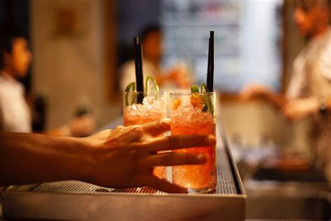 Waitress Serving Drinks