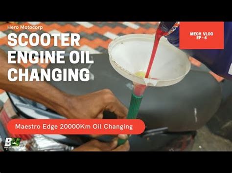 How To Change Scooter Engine Oil At Home Activa Maestro Engine Oil