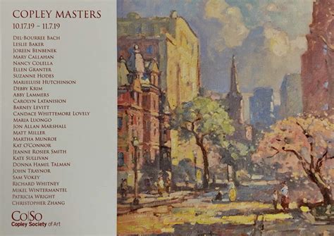 Copley Society Of Arts Copley Masters John C Traynor