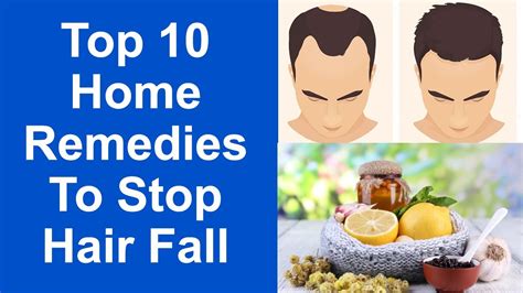 Top 10 Home Remedies To Stop Hair Fall How To Stop Hair Fall Youtube