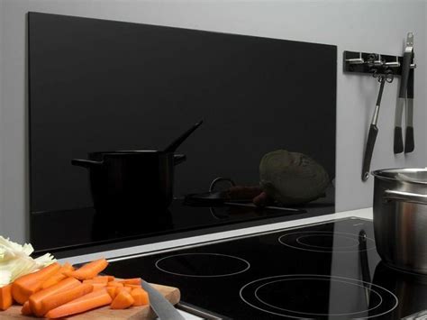 Belofay Black Colour Toughened Glass Heat Resistant Splashback For