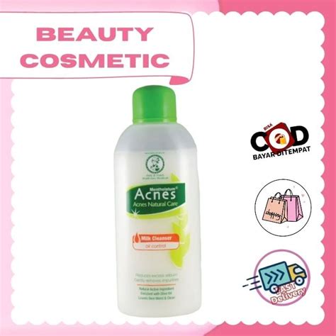 Jual Acnes Natural Care Oil Control Milk Cleanser 110ml Shopee Indonesia