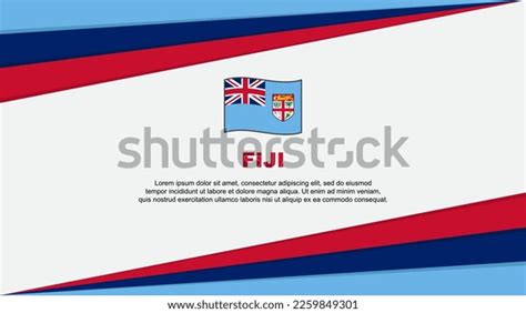 Fiji Flag Abstract Background Design Template Stock Vector (Royalty ...