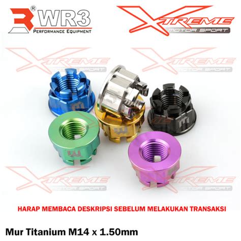 Jual Mur As Roda Wr Titanium Depan Belakang Universal Ninja R Zx R