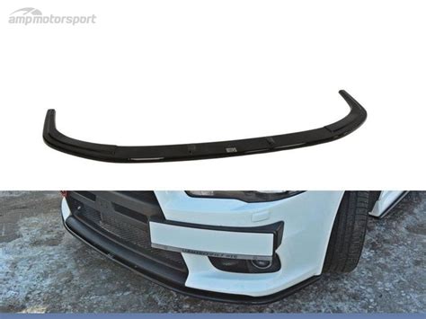 Spoiler Lip Dianteiro Descontinuado Mitsubishi Lancer Evo X Preto