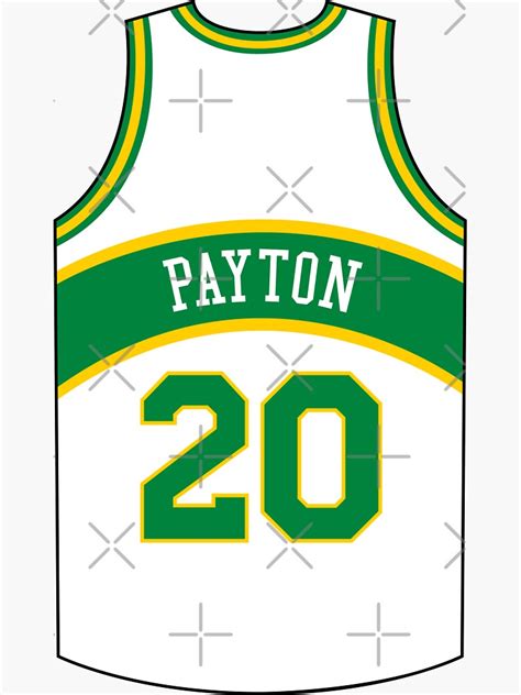 Gary Payton Seattle Jersey Nadabutnet Sticker For Sale By