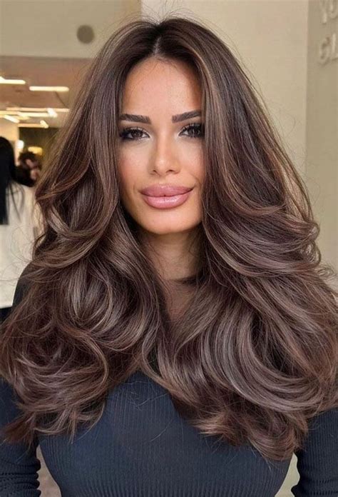 Brunette Brown Hair Colours Hairstyles Smokey Mocha Brown